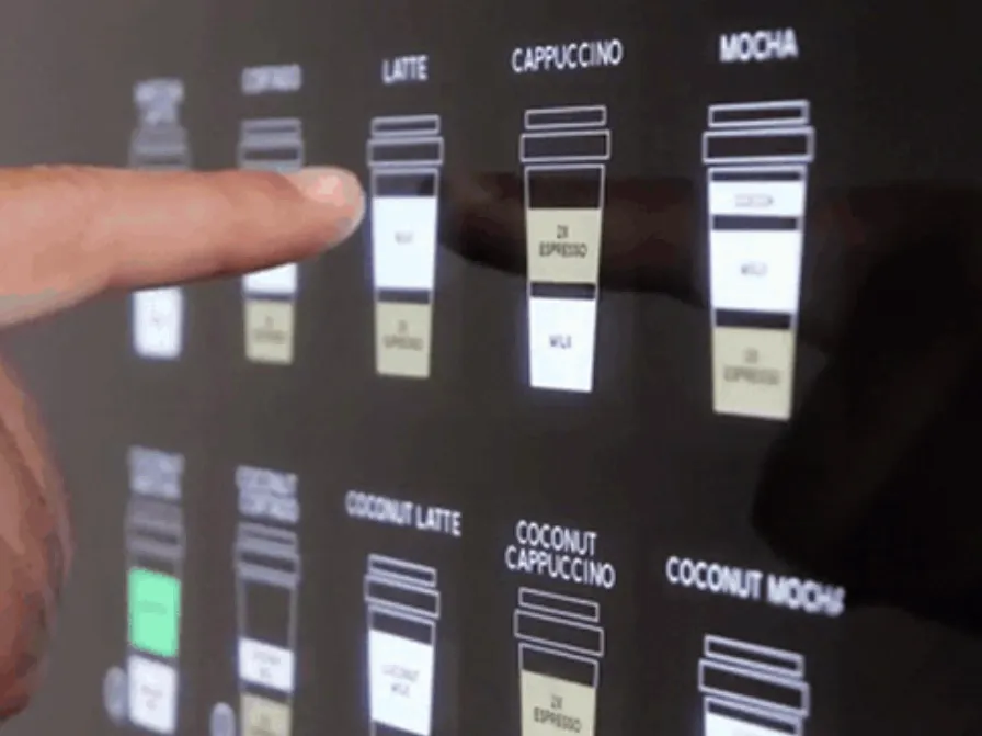 אפקט תפעול מכונת ממכר קפה